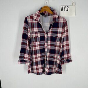 Stitchfix Market & Spruce plain front pocket button down sz L